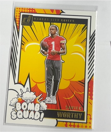 2024 Panini Donruss #35 Xavier Worthy Bomb Squad — front