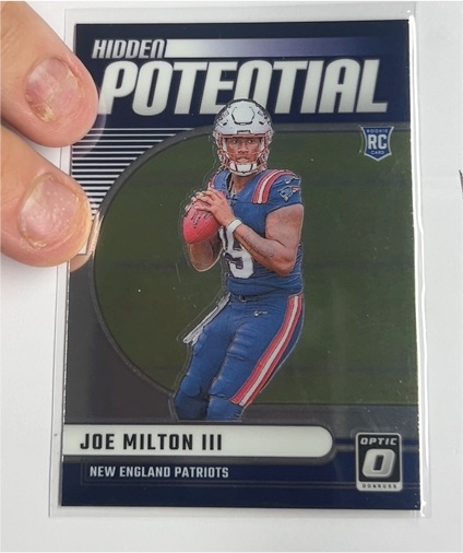 2024 Donruss Optic #1 Joe Milton III Hidden Potential — front