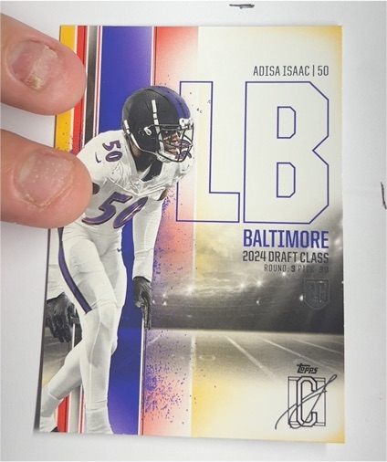 2024 Topps Signature Class #72 Adisa Isaac — front
