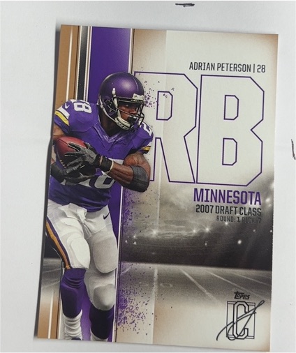 2024 Topps Signature Class #31 Adrian Peterson — front