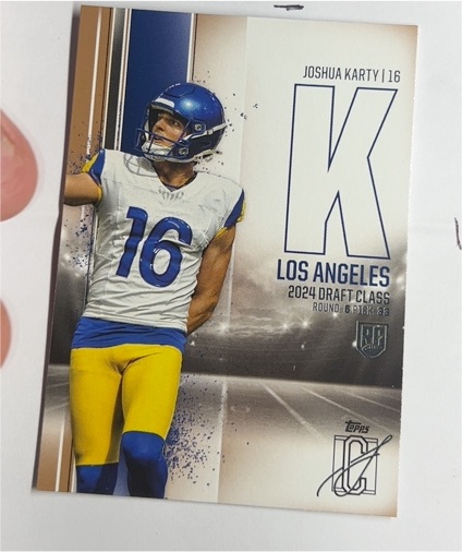 2024 Topps Signature Class #143 Joshua Karty — front