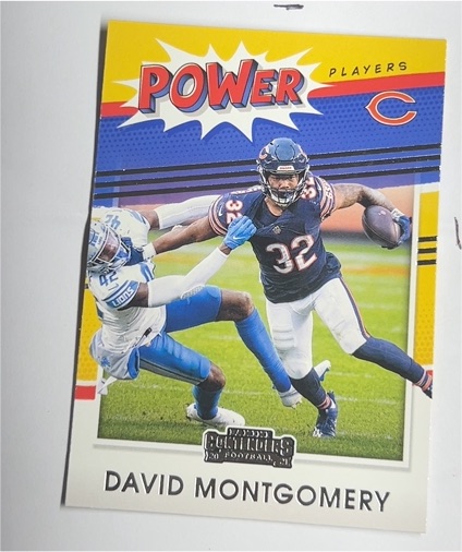 2021 Panini Contenders Power Players #PP-DMO David Montgomery — front