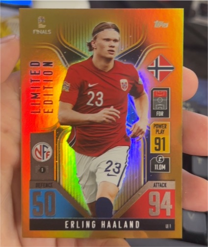 2022 Topps Match Attax 101 #LE1 Erling Haaland — front