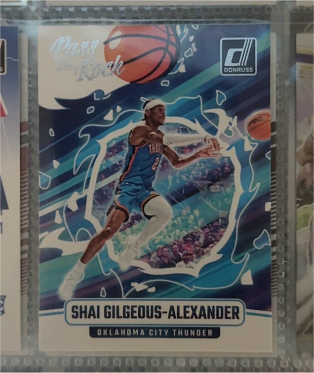 2024-25 Donruss #7 Shai Gilgeous-Alexander Pass the Rock — front
