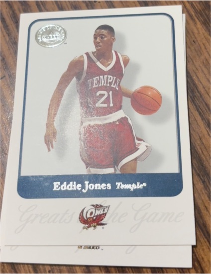 2001 Fleer Greats of the Game #21 Eddie Jones — front