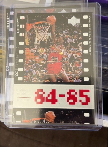 1998 Upper Deck #3 Michael Jordan 84-85 First Slam Dunk Contest — front