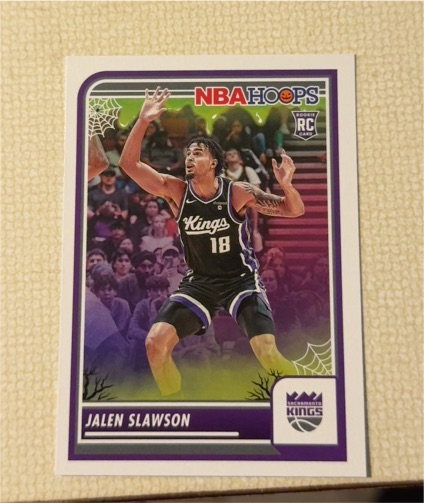 2023-24 Panini Haunted Hoops #58 Jalen Slawson — front