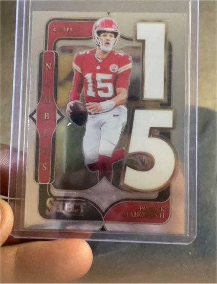 2024 Panini Select #9 Patrick Mahomes II Numbers — front