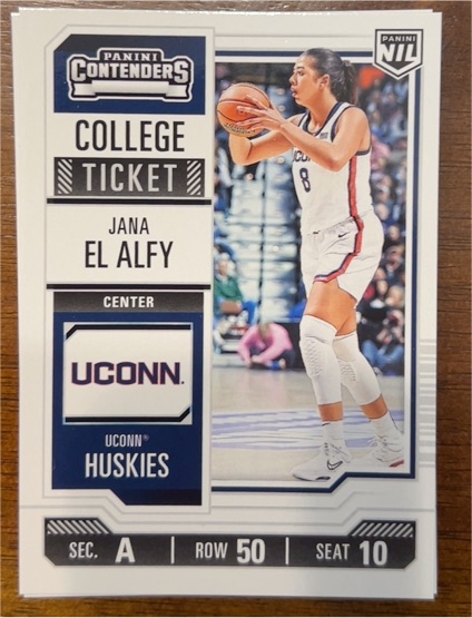 2024-25 Panini NIL College Ticket #3 Jana El Alfy — front