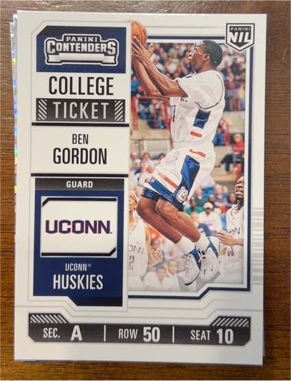 2024-25 Panini Contenders College Ticket #30 Ben Gordon — front