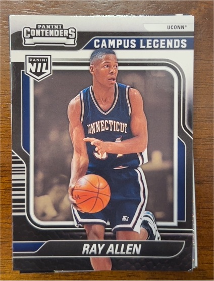 2024-25 Panini NIL UConn #5 Ray Allen Campus Legends — front