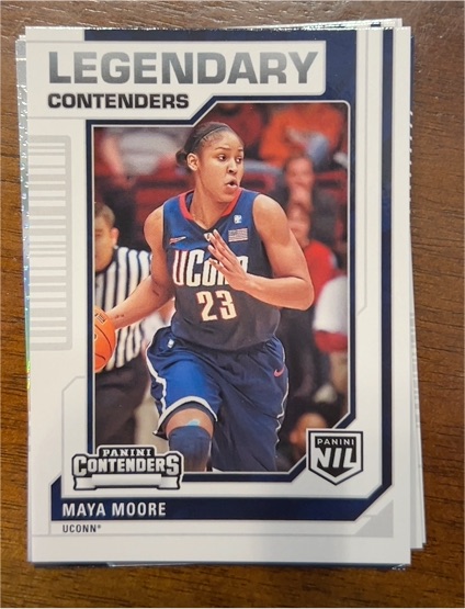 2024-25 Panini UCONN #41 Maya Moore Legendary Contenders — front