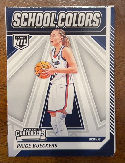 2024-25 Panini NIL Contenders UCONN School Colors #1 Paige Bueckers — front