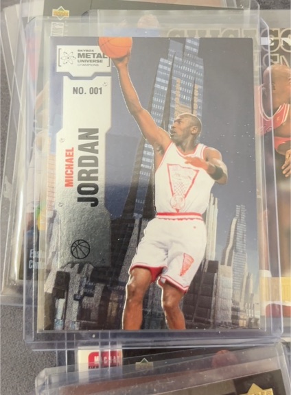 2022 Skybox Metal Universe Champions #001 Michael Jordan — front