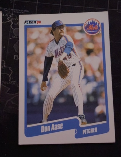 1990 Fleer #196 Don Aase — front