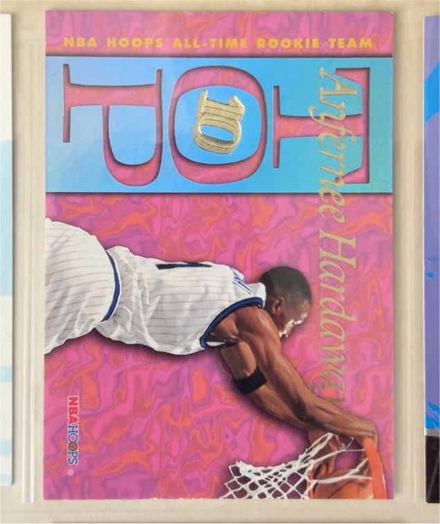 1995-96 NBA Hoops #AR5 Anfernee Hardaway Top Ten — front