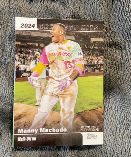 2025 Topps Series 1 2024 Greatest Hits #GH-17 Manny Machado — front