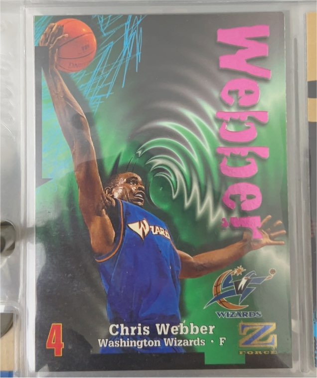 1997-98 Skybox Z-Force #135 Chris Webber — front