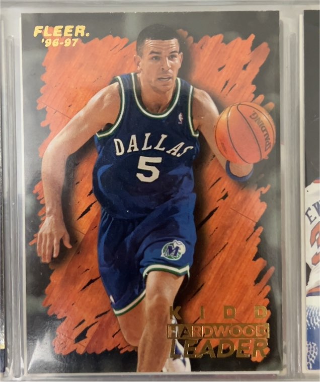 1996-97 Fleer #125 Jason Kidd Hardwood Leader — front
