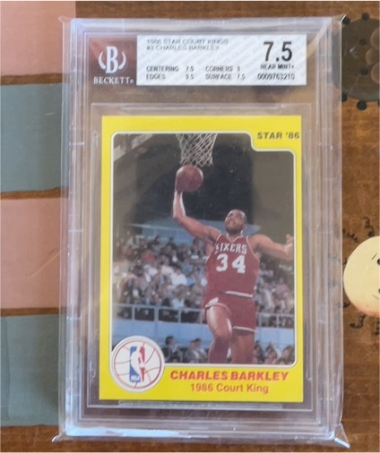 1986 Star Court Kings #3 Charles Barkley — front