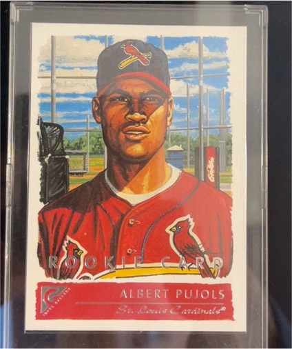 2001 Topps Gallery #135 Albert Pujols Rookie Card — front