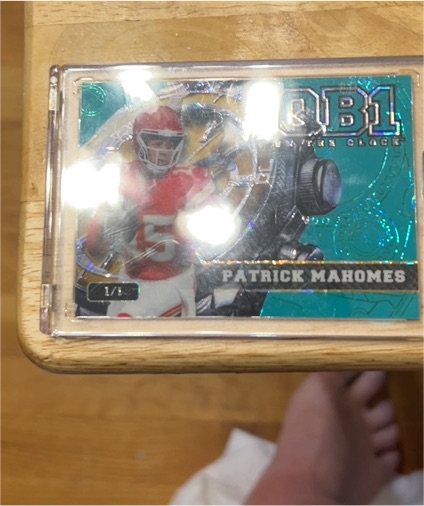 2024 Wild Card QB1 On The Clock #QB1 Patrick Mahomes — front