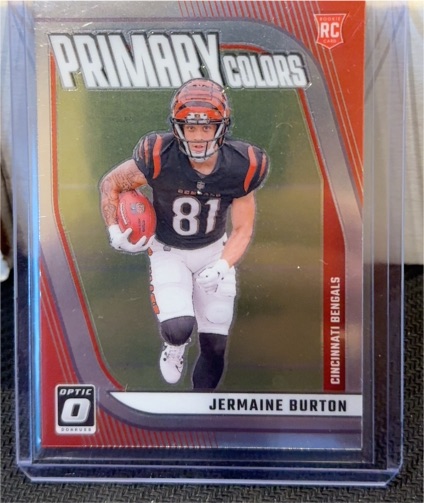 2024 Donruss Optic #18 Jermaine Burton Rookie Primary Colors — front