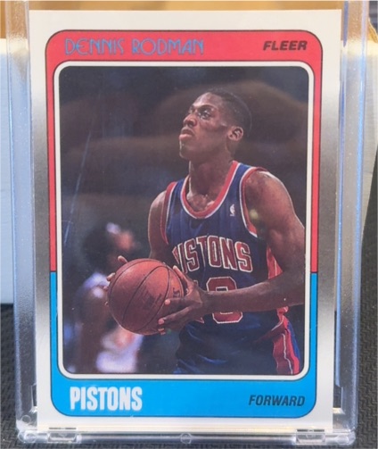 1988-89 Fleer #43 Dennis Rodman — front