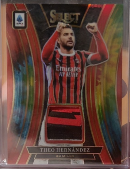 2024-25 Panini Select Serie A Theo Hernández Patch Silver — front