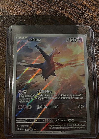 2024 Pokémon Surging Sparks #203 Latios Illustration Rare — front