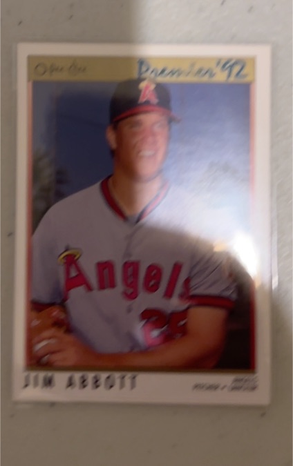 1992 O-Pee-Chee Premier #140 Jim Abbott — front