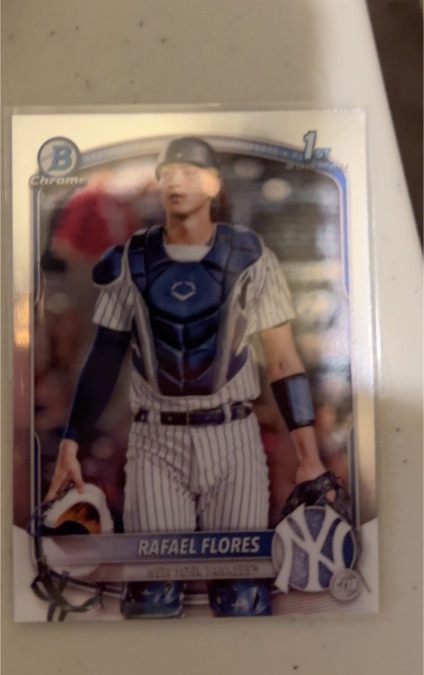 2025 Bowman Chrome #BCP-34 Rafael Flores — front