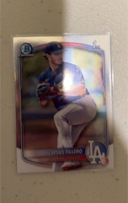 2025 Bowman Chrome Prospects #BCP-117 Jesus Tillero — front