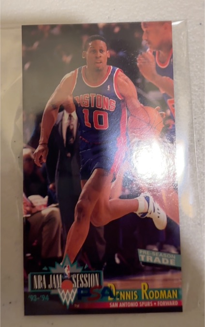1993-94 Fleer NBA Jam Session #210 Dennis Rodman — front