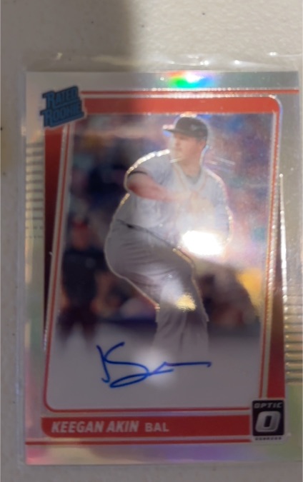 2021 Donruss Optic #RRS Keegan Akin — front