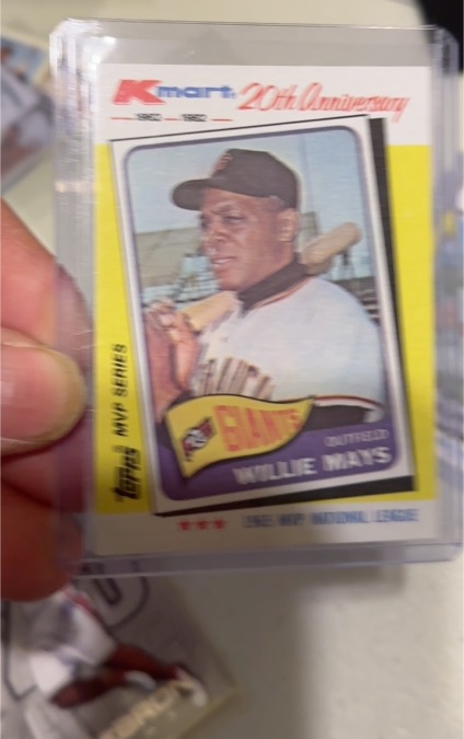 1982 Topps Kmart 20th Anniversary #8 Willie Mays — front