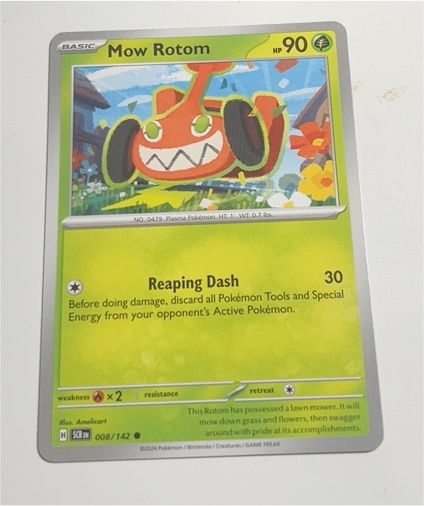 2024 Pokémon Stellar Crown #008 Mow Rotom — front
