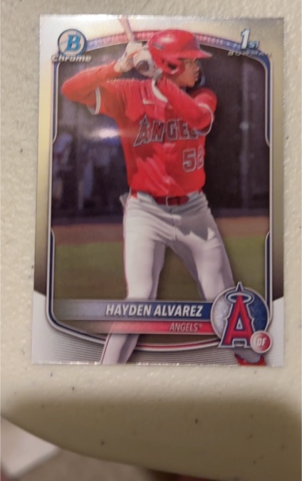 2025 Bowman Chrome Prospects #BCP-12 Hayden Alvarez — front