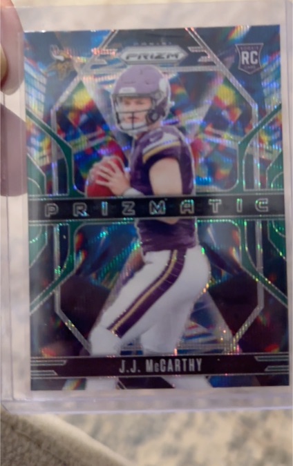2024 Panini Prizm #8 J.J. McCarthy Prizmatic — front