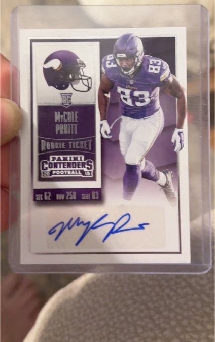 2015 Panini Contenders #141 MyCole Pruitt Rookie Ticket — front