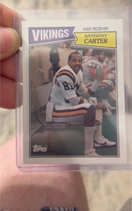 1987 Topps #202 Anthony Carter — front