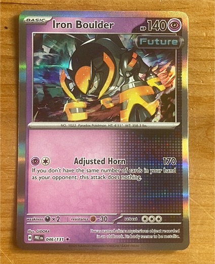 2025 Pokémon TCG #046 Iron Boulder — front