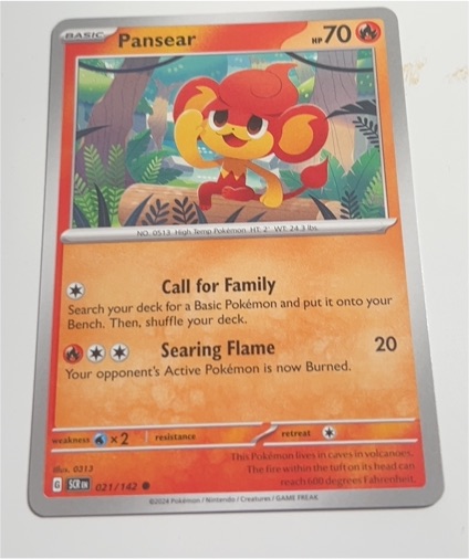 2024 Pokémon SV07: Stellar Crown #021 Pansear — front