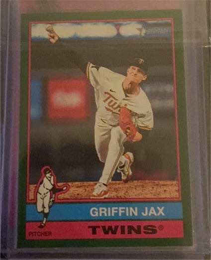 2025 Topps Heritage #474 Griffin Jax — front