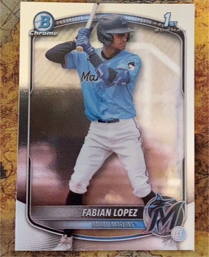 2025 Bowman Chrome Prospects #BCP-19 Fabian Lopez — front