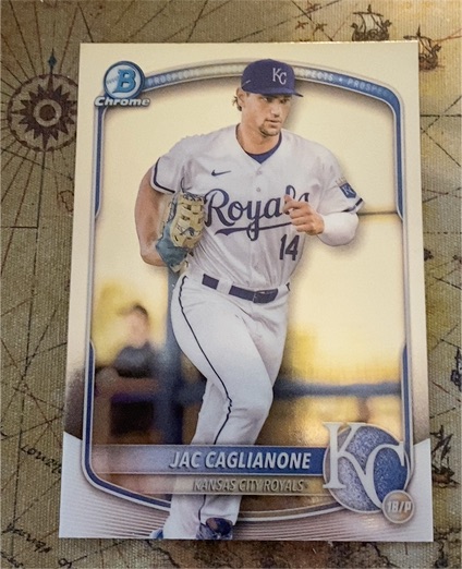 2025 Bowman Chrome Prospects #BCP-103 Jac Caglianone — front
