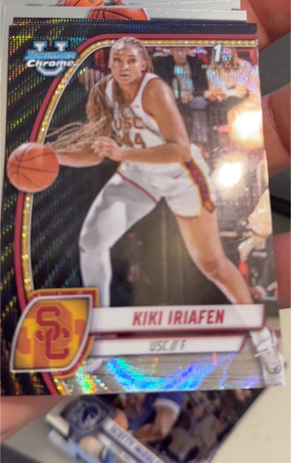 2024-25 Bowman Chrome University #47 Kiki Iriafen — front
