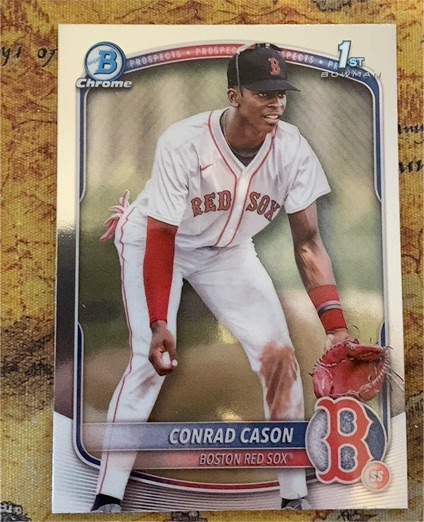 2025 Bowman Chrome Prospects #BCP-130 Conrad Cason — front