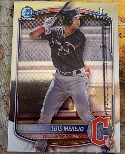 2025 Bowman Chrome #BCP-140 Luis Merejo — front