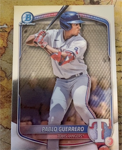 2025 Bowman #BCP-144 Pablo Guerrero Chrome Prospects — front